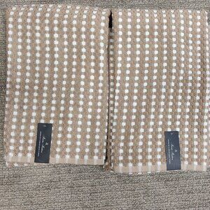 NWT! Set of 2 Brooks Brothers Premium Turkish 100% Cotton Bath Towels - 30 X 56